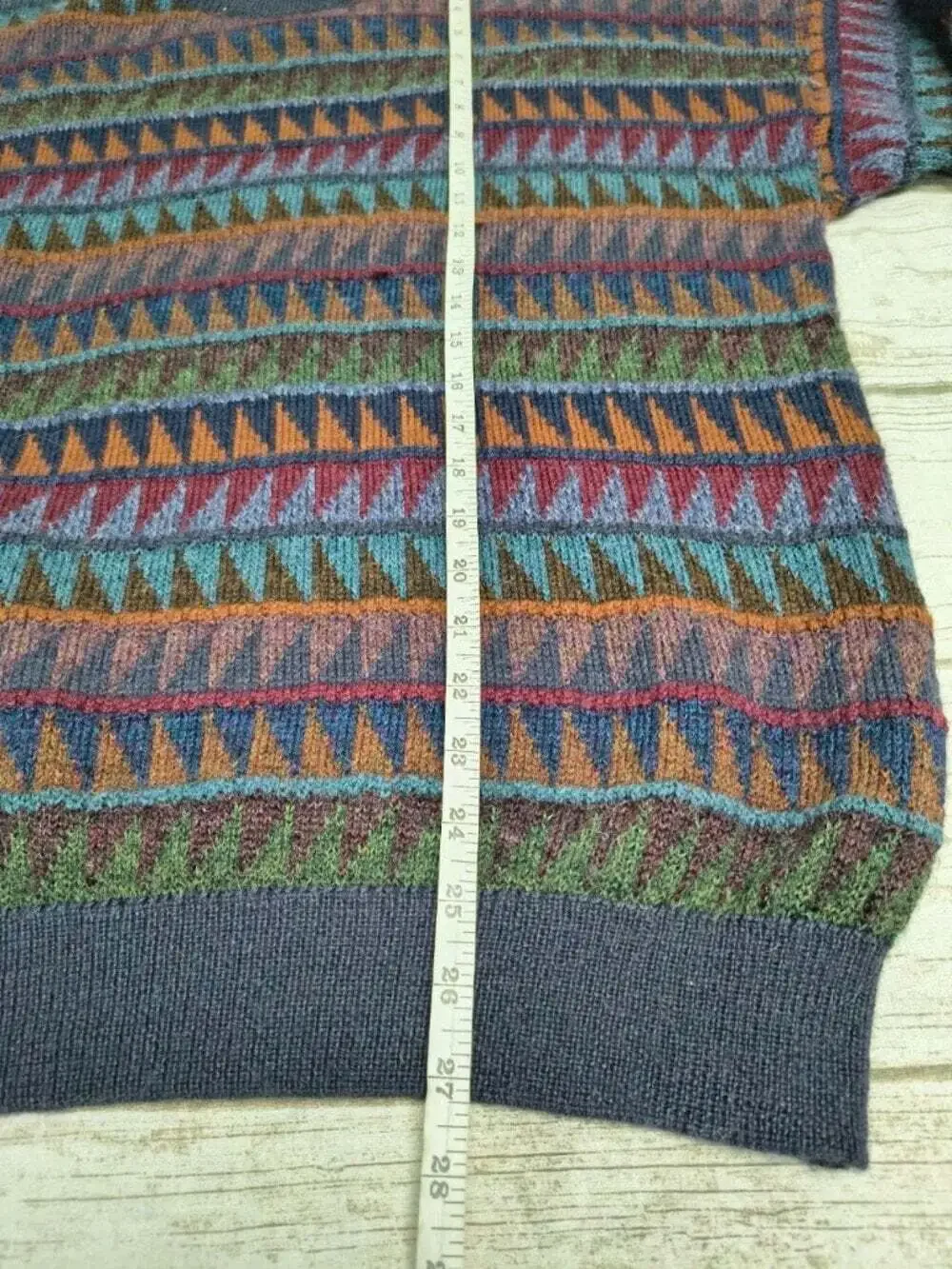 Alpaca's Best Peru 100% Baby Alpaca Geometric Sweater Size L